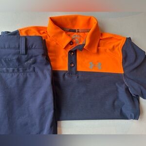UNDER ARMOUR boys size medium (10) golf short set in excellent condition